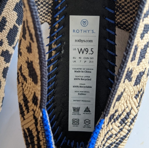 Rothy's The Point Leopard Woman's Flat Shoes - Picture 5 of 9